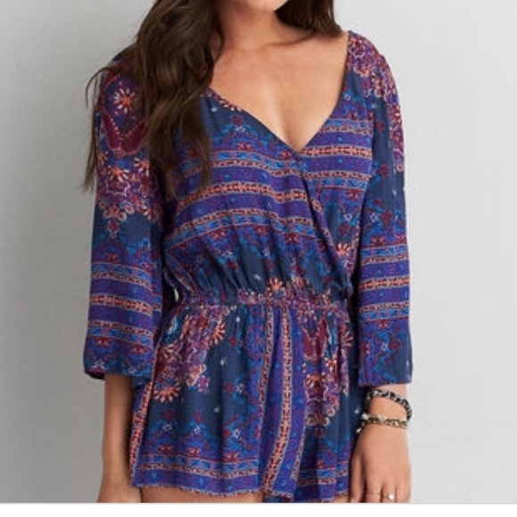 American Eagle Outfitters Pants - AEO Bell Sleeve Romper